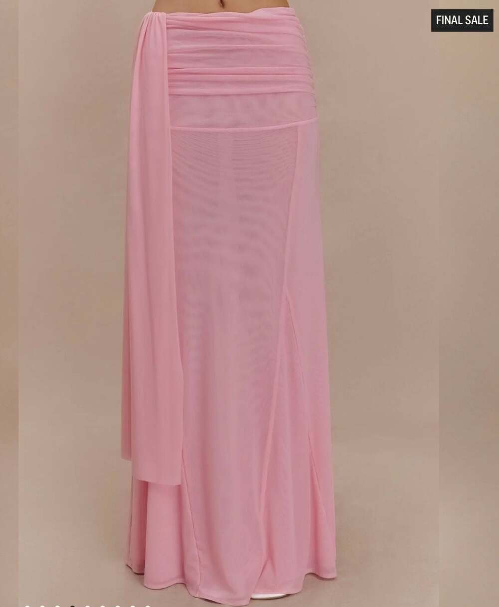 MESHKI Brooklyn Mesh Maxi Set in Candy Pink - Picture 6 of 7
